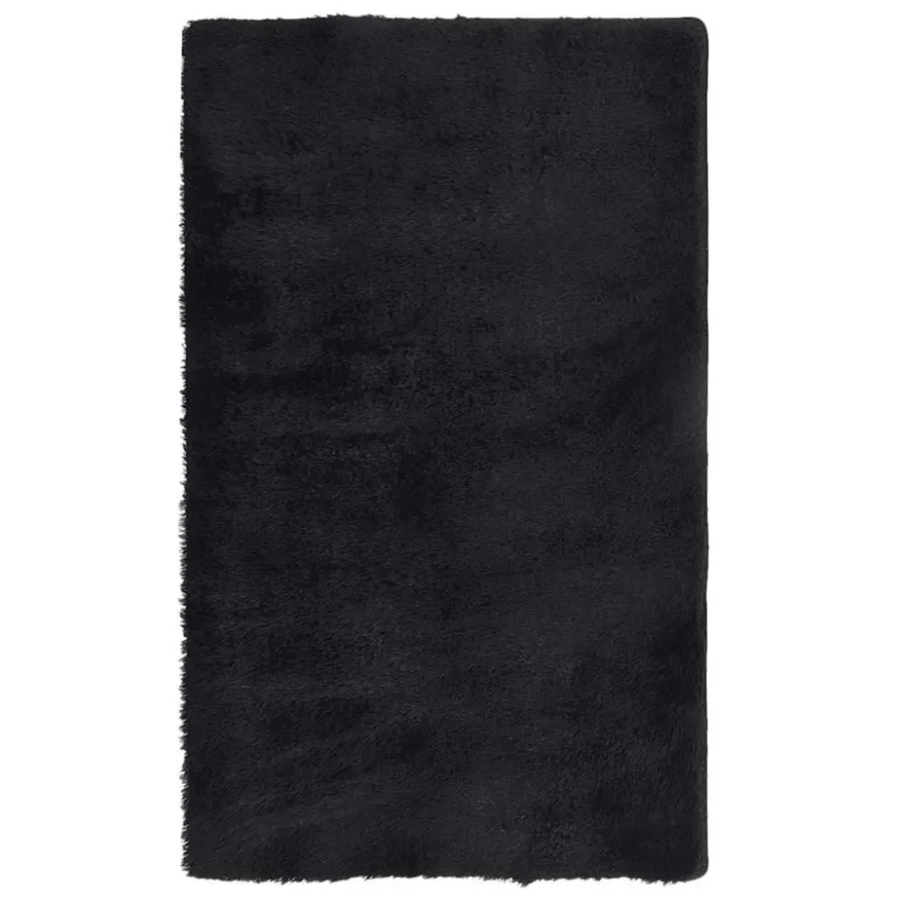 Tappeto Shaggy Pelo Durativo NAVARRA Nero 60x100 cm poliestere
