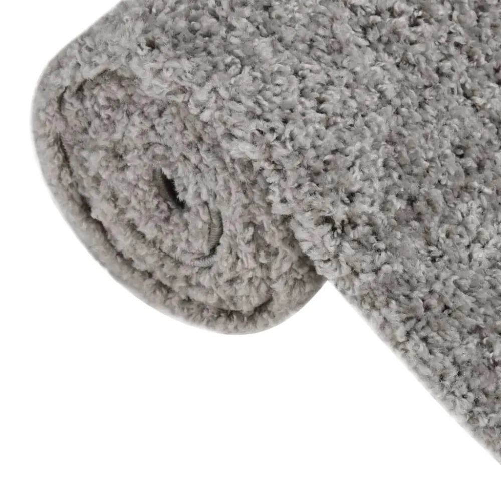 Tappeto Shaggy Pelo Elevato Grigio 120x170 cm