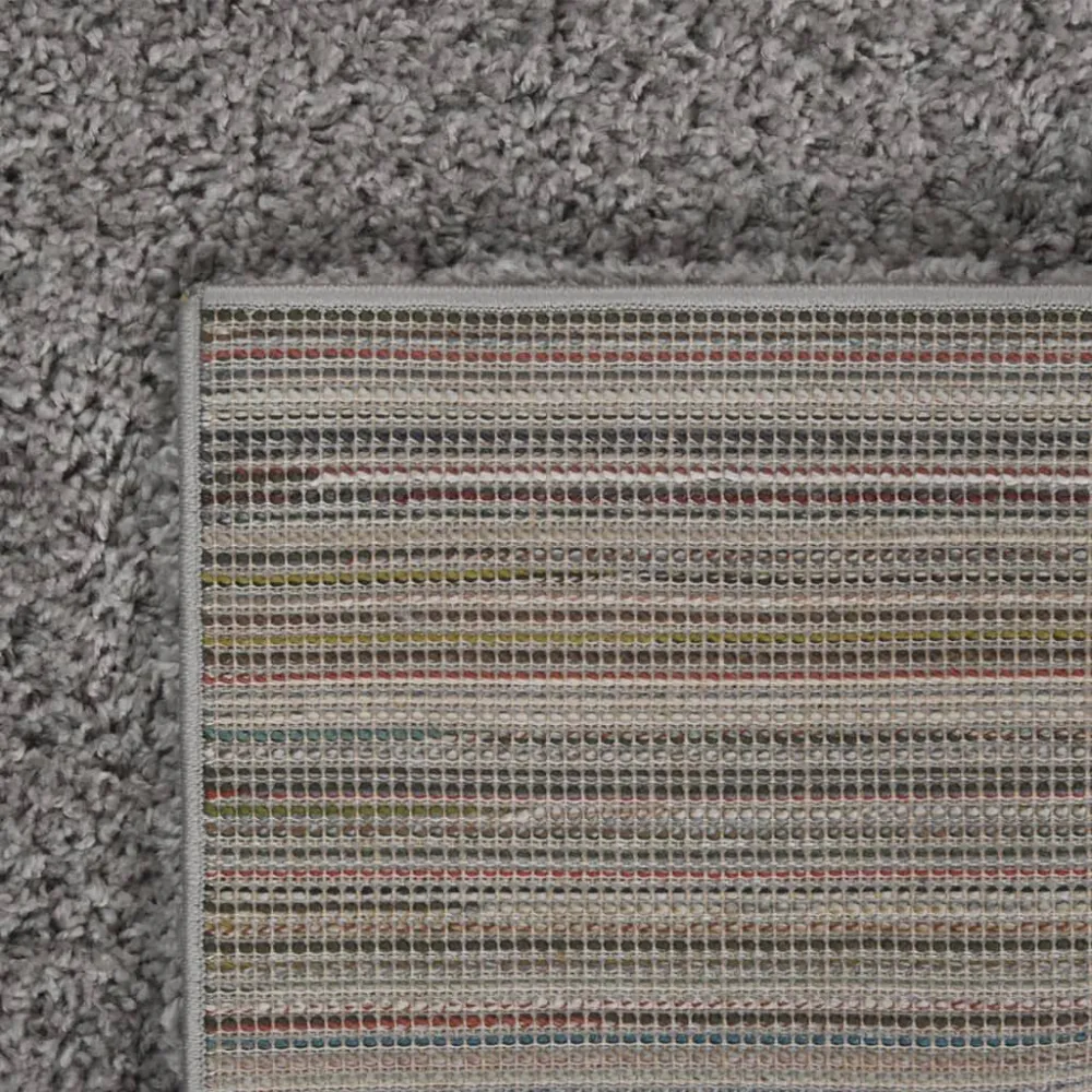 Tappeto Shaggy Pelo Elevato Grigio 120x170 cm