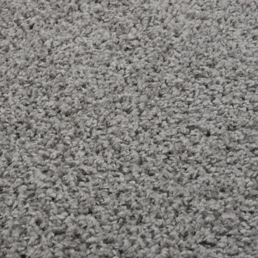 Tappeto Shaggy Pelo Elevato Grigio 120x170 cm