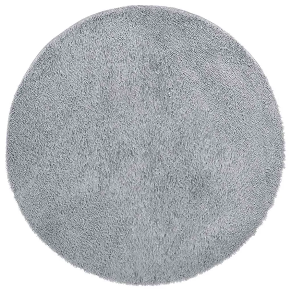 Tappeto Shaggy Pelo Lungo NAVARRA Grigio Palese 100x100 cm