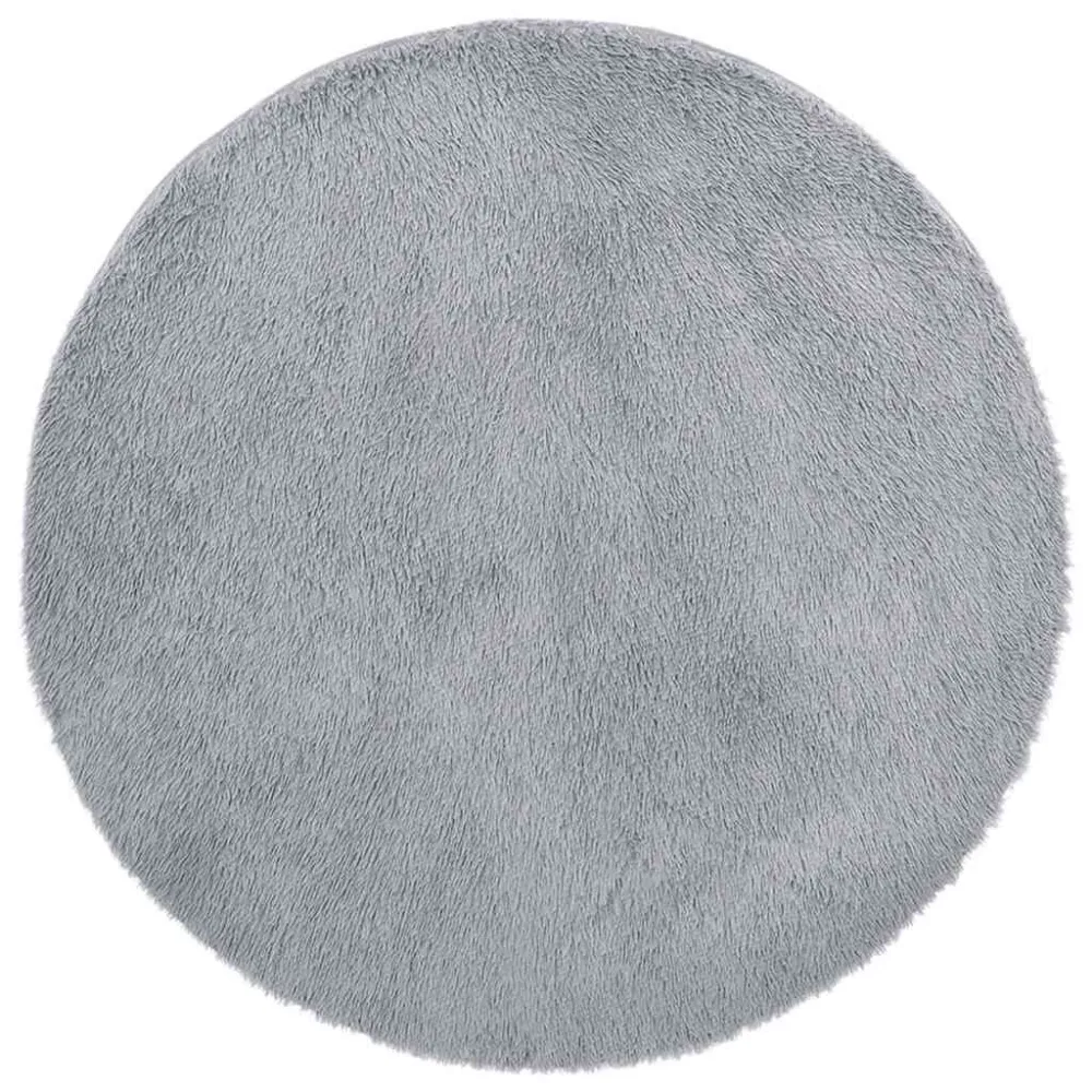 Tappeto Shaggy Pelo Lungo NAVARRA Grigio Palese 100x100 cm