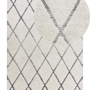 Tappeto shaggy pelo lungo nocciola e grigio 160x230cm PENDIK