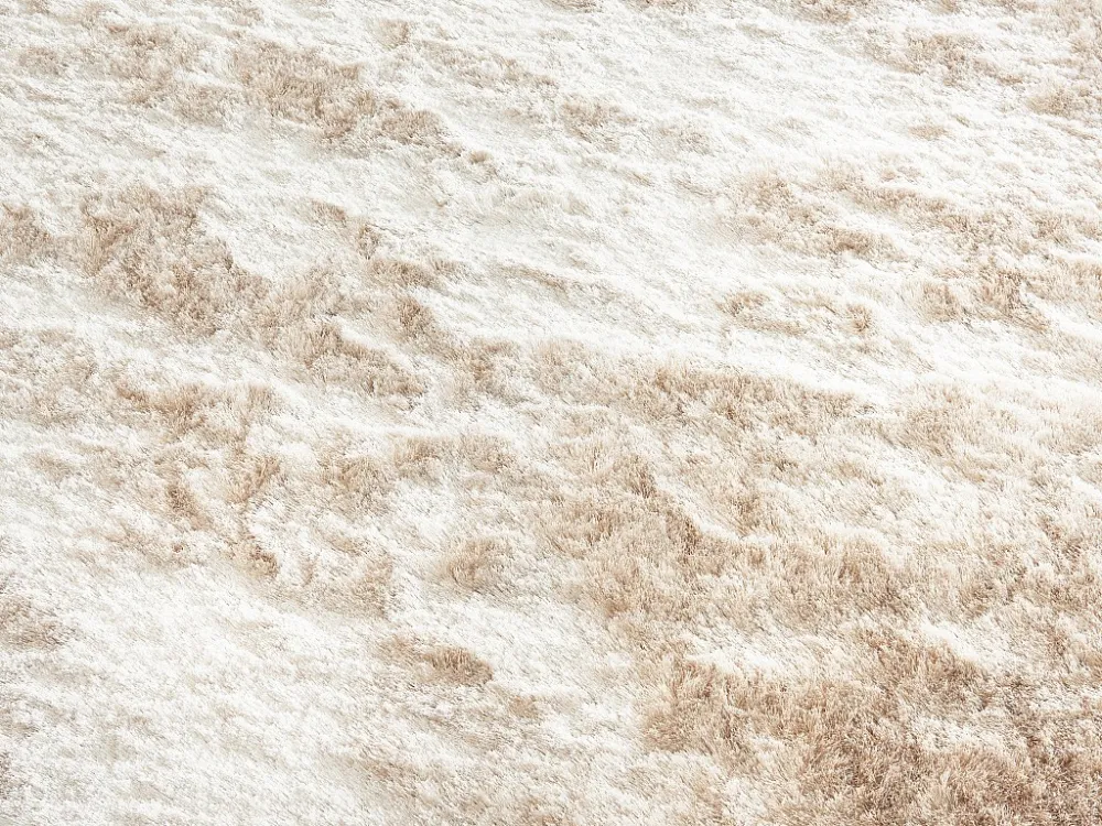 Tappeto shaggy pelo lungo ultra morbido 140 x 200 cm Crema DOLCE