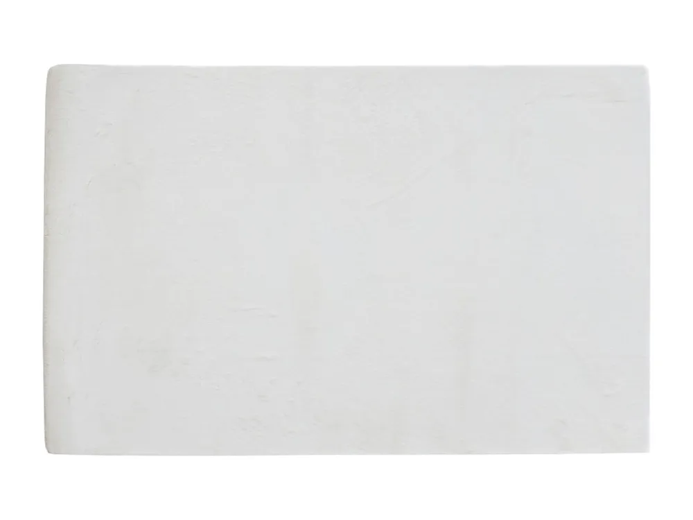 Tappeto shaggy pelo prolungato effetto pelliccia 160 x 230 cm Beige BUNNY
