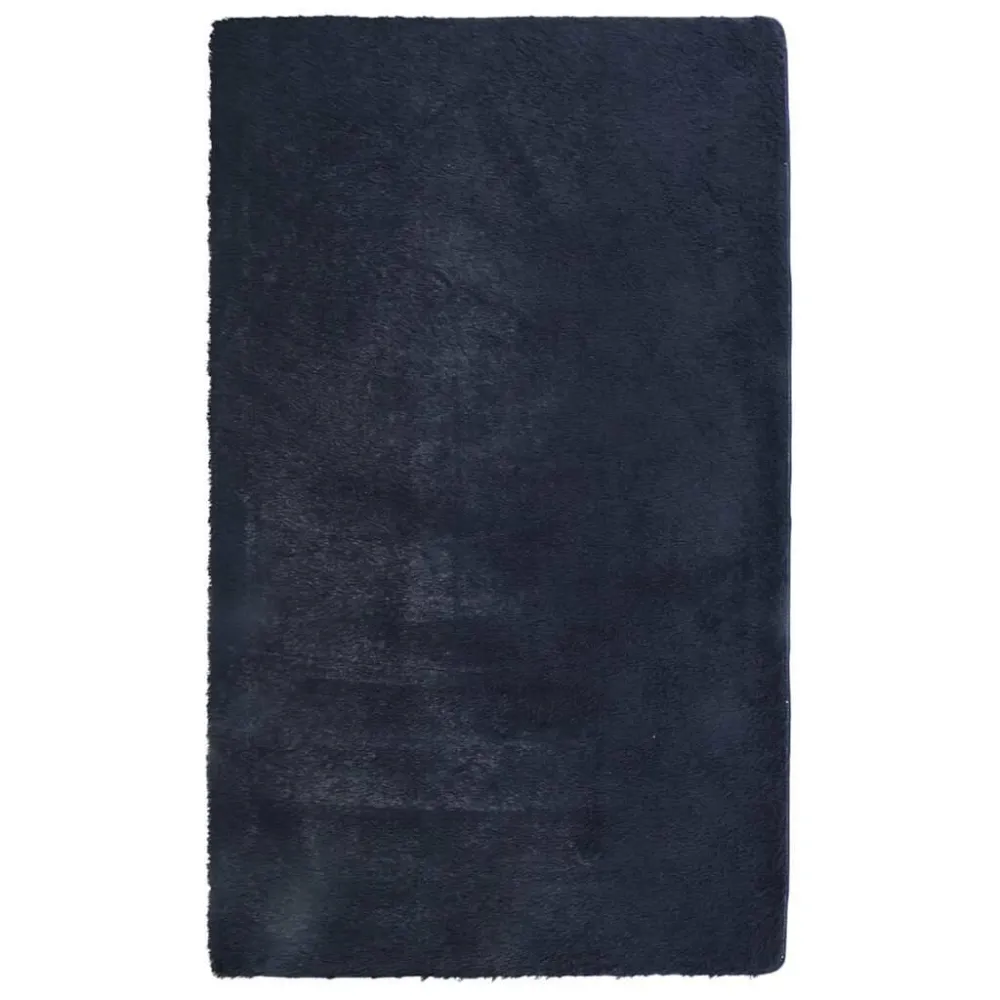 Tappeto Shaggy Pelo Prolungato NAVARRA Blu Marino 60x100 cm