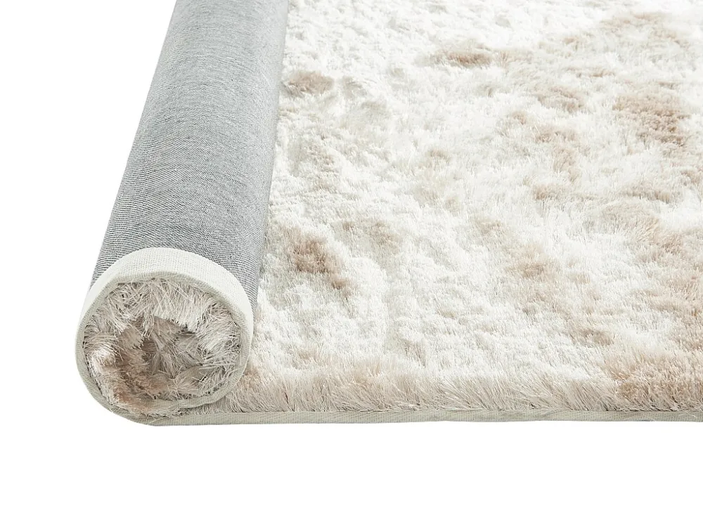 Tappeto shaggy pelo prolungato ultra morbido 200 x 290 cm Beige DOLCE