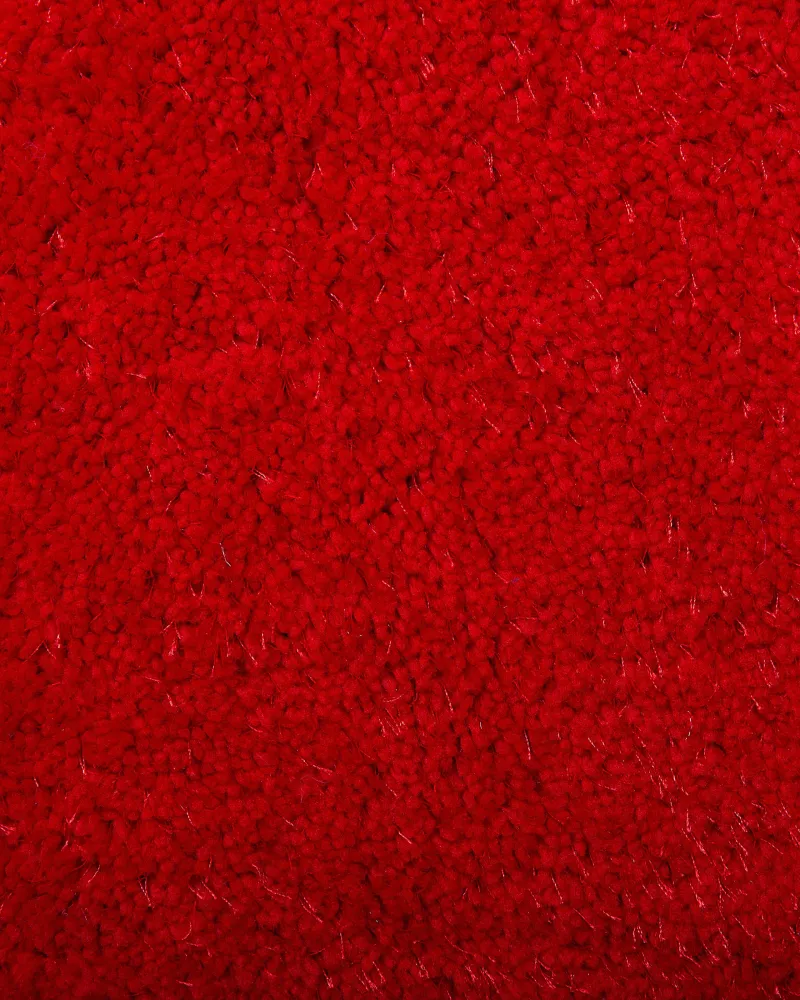 Tappeto shaggy rosso 80 x 150 cm DEMRE