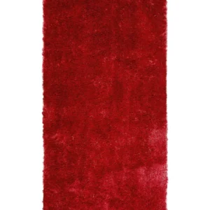 Tappeto shaggy rosso 80 x 150 cm EVREN