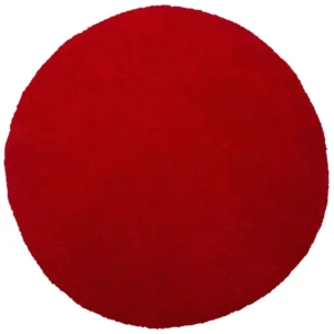 Tappeto shaggy rosso tondo ⌀ 140 cm DEMRE