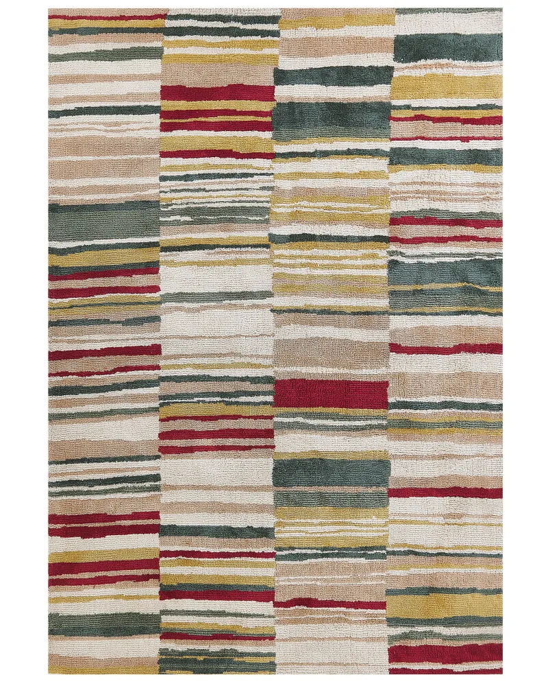 Tappeto tessuto pelo breve multicolore 160x230cm FATSA