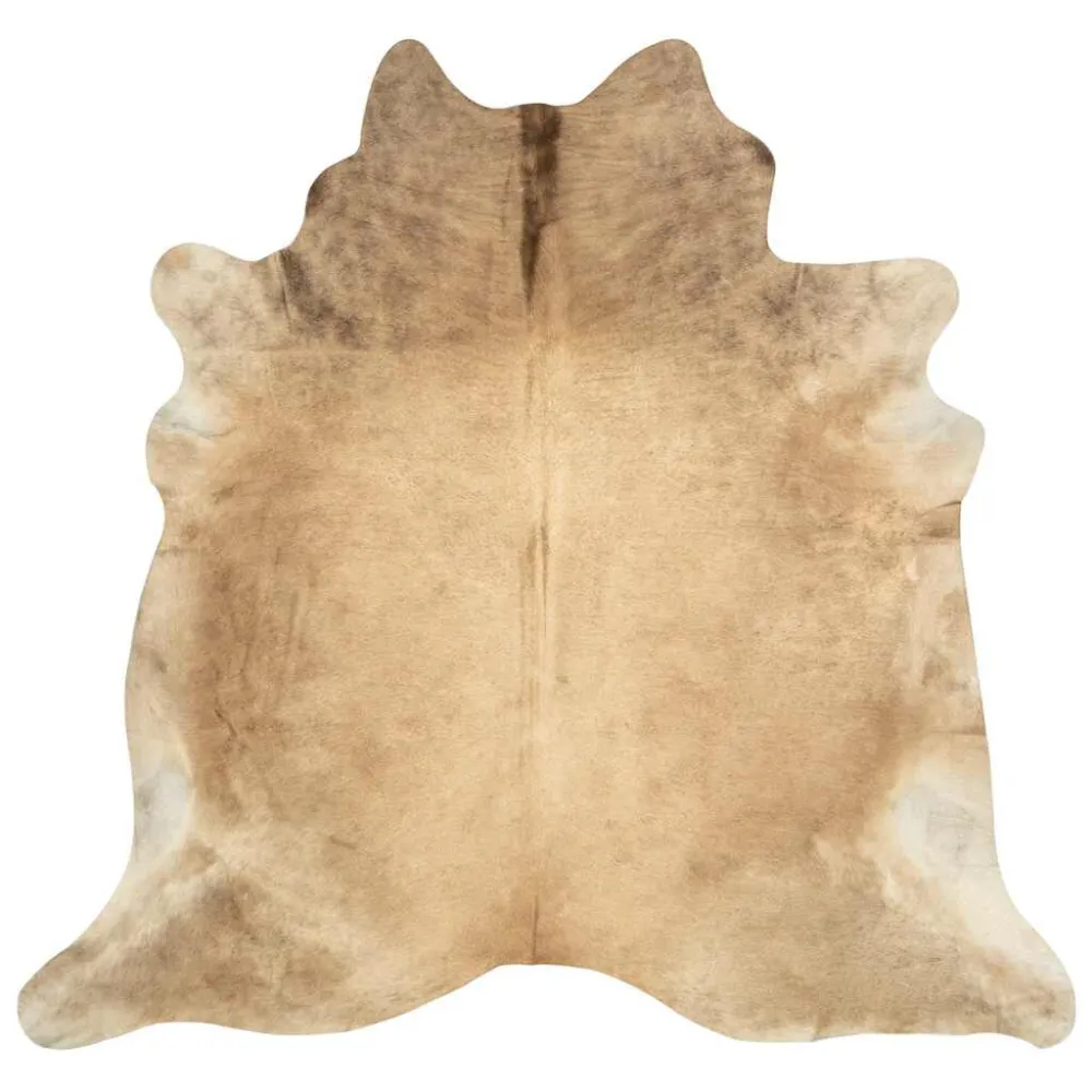 Tappeto Vera Pelle Bovina 150x170 cm Camoscio