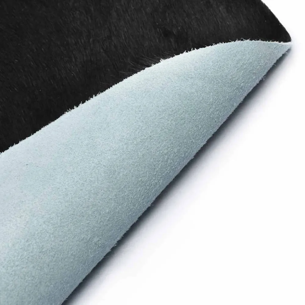 Tappeto Vera Pelle Bovina Bianco e Nero 150x170 cm