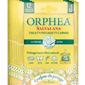 ORPHEA Salvalana, Foglietti Emanatori per Cassetti e Armadi, Lana e...