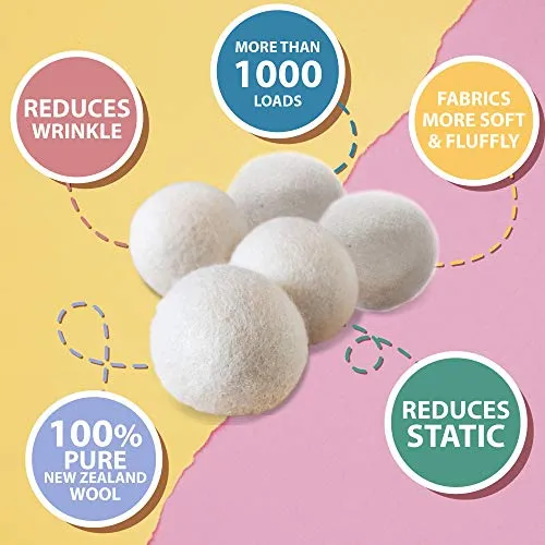 Valtepa Palline per Asciugatrice, Ammorbidente Naturale, Lana Premium,...