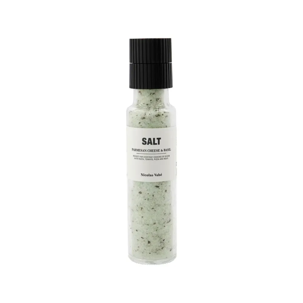 sale, parmigiano & Basilico