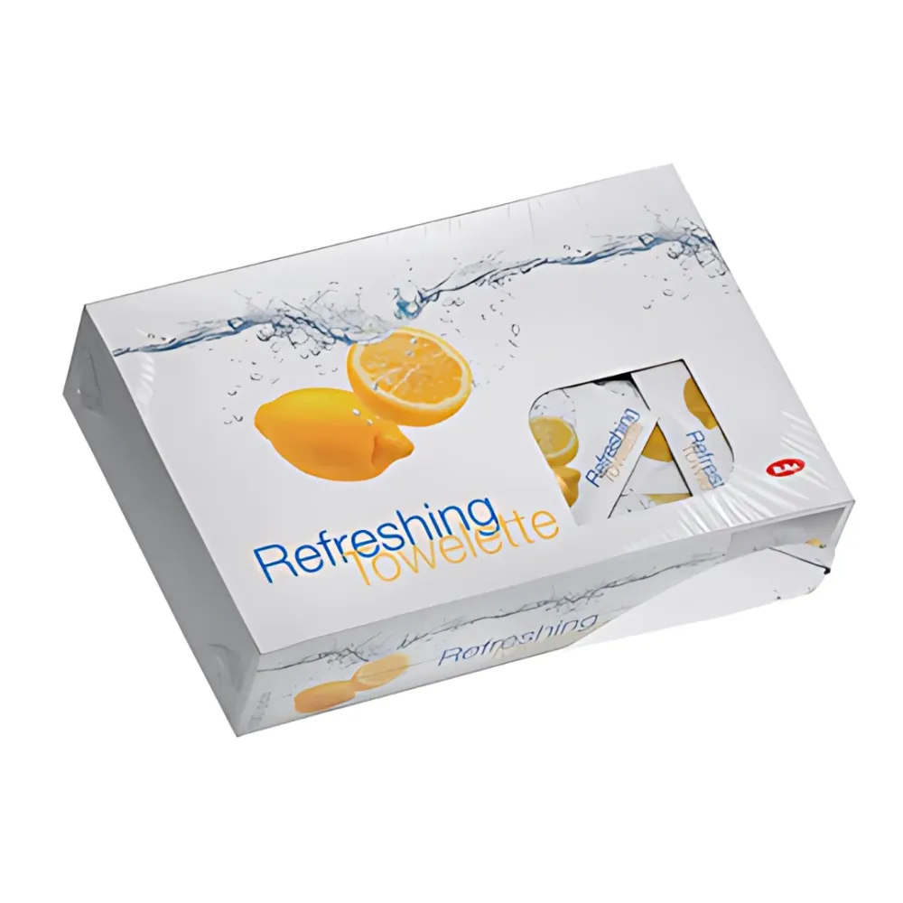 Salviette Detergenti al Limone 100 Pezzi - Freschezza e Igiene Portata di Mano - Perfette per Ristoranti