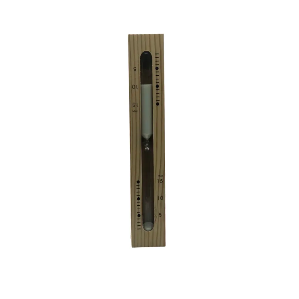 Clessidra legno con sabbia bianca