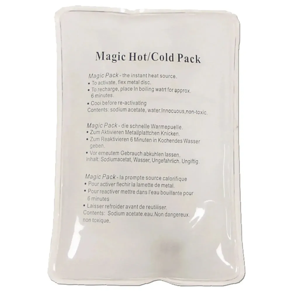 Gel cushion warmer, reusable, transparent