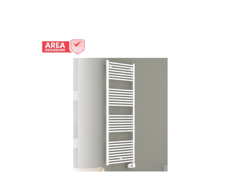 AREA OCCASIONI 2951 Termoarredo Scaldasalviette Elettrico Cordivari LISA 22 Bianco Acciaio con Termostato Ambiente Digital...