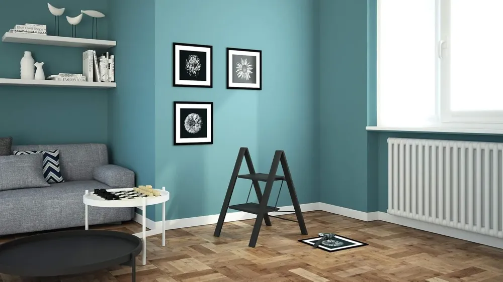 Colombo Leonardo 2 - Scala pioli, Scaletta 2 gradini, Scaletta Pieghevole, Scaletta alluminio, fino 150 kg antiscivolo, sc...