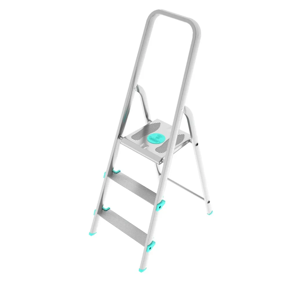 Colombo LIBELLULA - Scala pioli, Scaletta Pieghevole, scaletta 3 gradini, Altezza 61 cm, Portata max 150 kg, Scaletta allu...