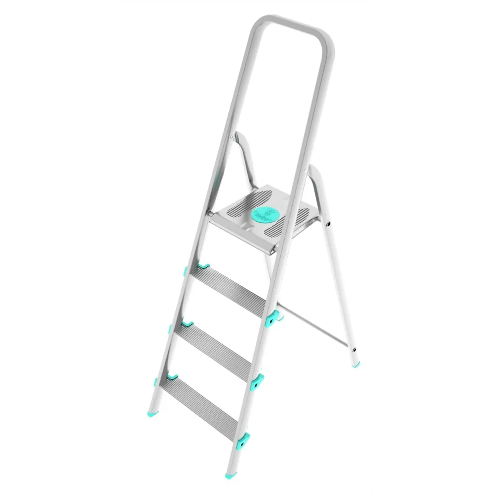 Colombo LIBELLULA - Scala pioli, Scala 4 gradini, Scaletta Domestica Pieghevole, Altezza 84 cm, Portata max 150kg, Scalett...