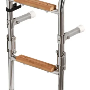 Scaletta inox/legno 3 gradini COD 49.566.03