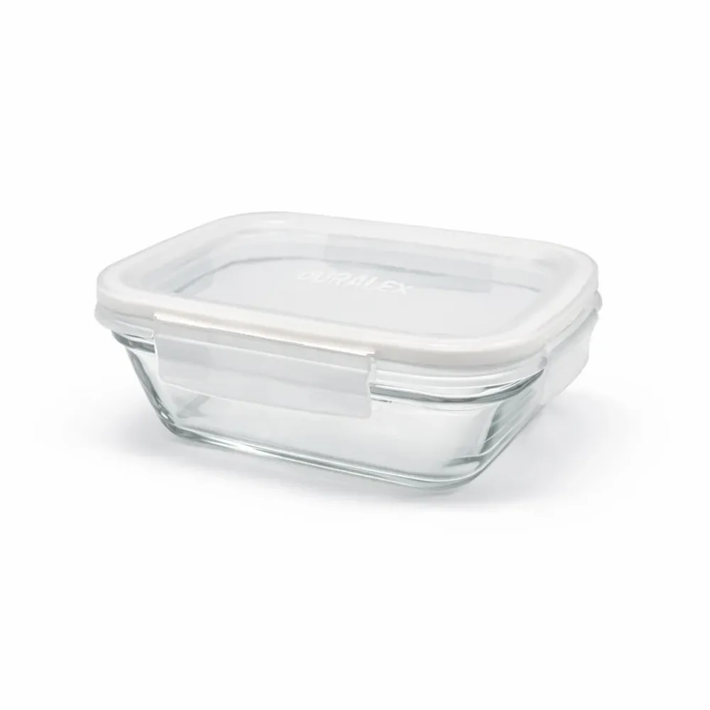 Freshbox - Contenitore con coperchio bianco e alette 1,1 L