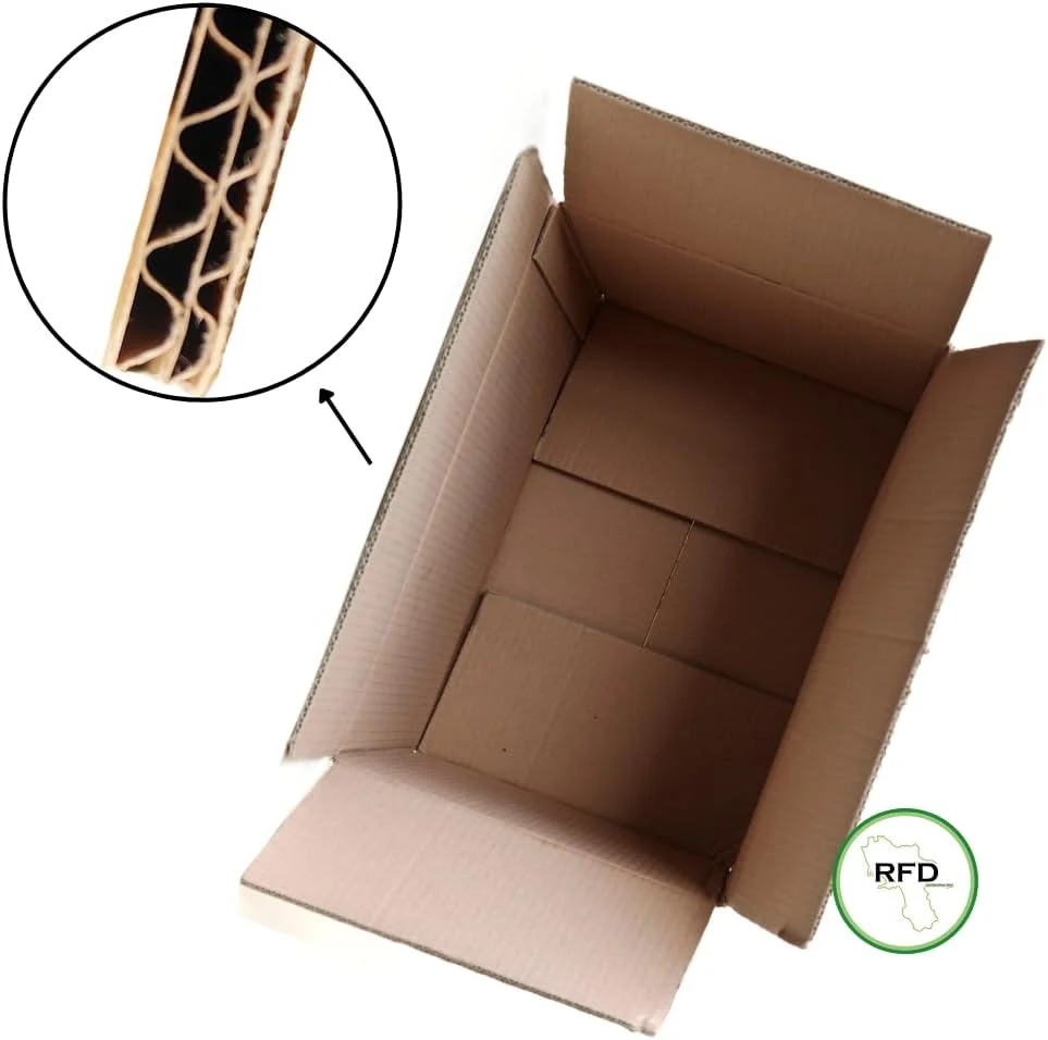 Scatole Cartone Doppia Onda 60x40x40 cm – Pack da 10 Pezzi - Scatoloni Resistenti per Trasloco e Imballaggio