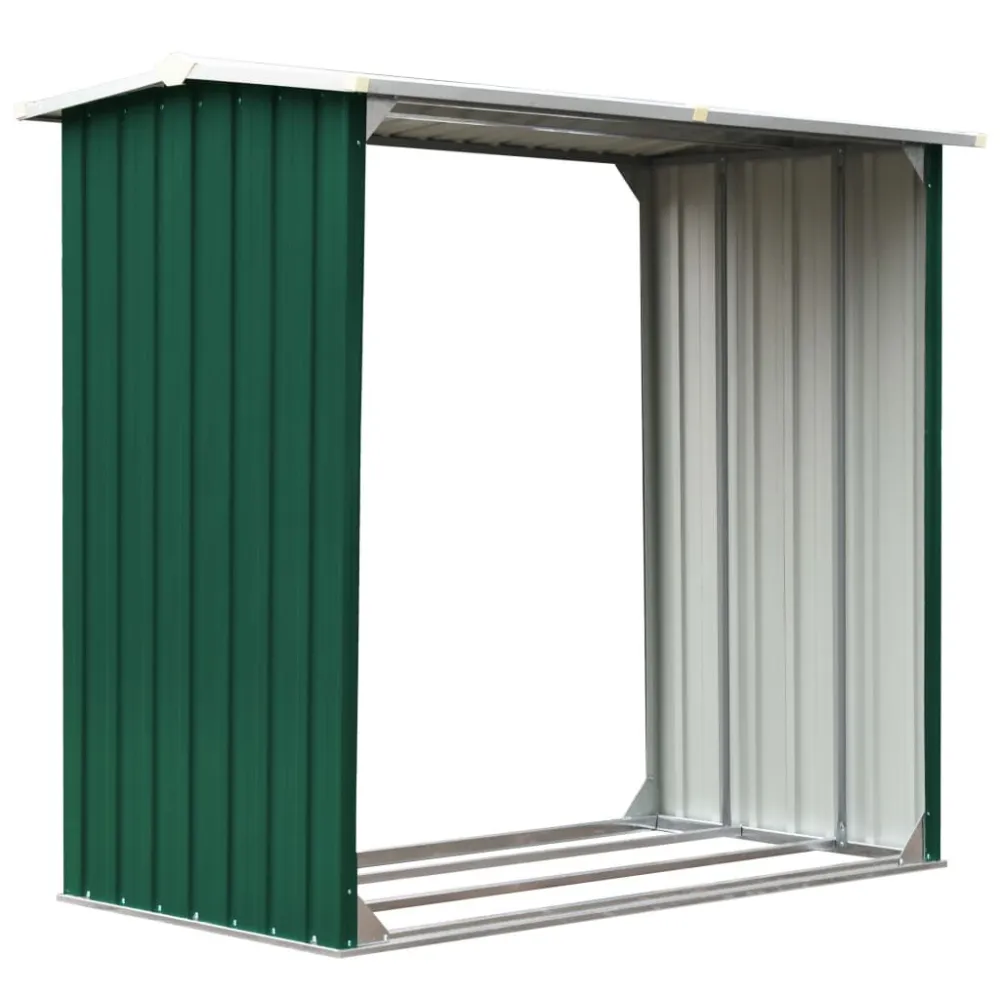 Capannone Acciaio Zincato 172x91x154 cm Verde con Custodia di Trasporto