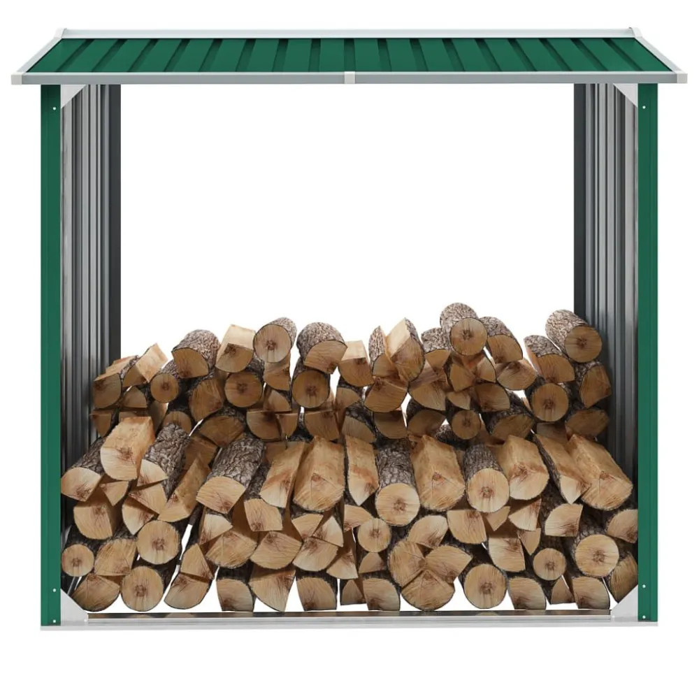 Capannone Acciaio Zincato 172x91x154 cm Verde con Custodia di Trasporto