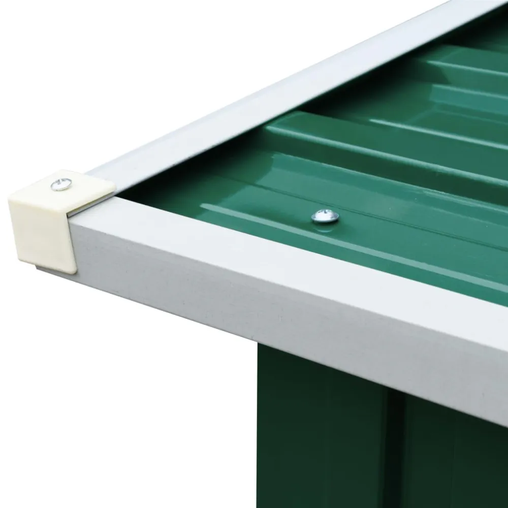 Capannone Acciaio Zincato 172x91x154 cm Verde con Custodia di Trasporto