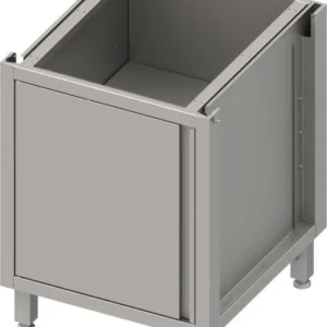 Carrello Trasporto Regolabile Stalgast scatola base acciaio inox versione 2.0 per gambe/telaio zoccolo con anta battente 6...