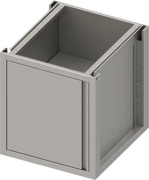 Carrello Trasporto Regolabile Stalgast scatola base acciaio inox versione 2.0 per gambe/telaio zoccolo con anta battente 6...