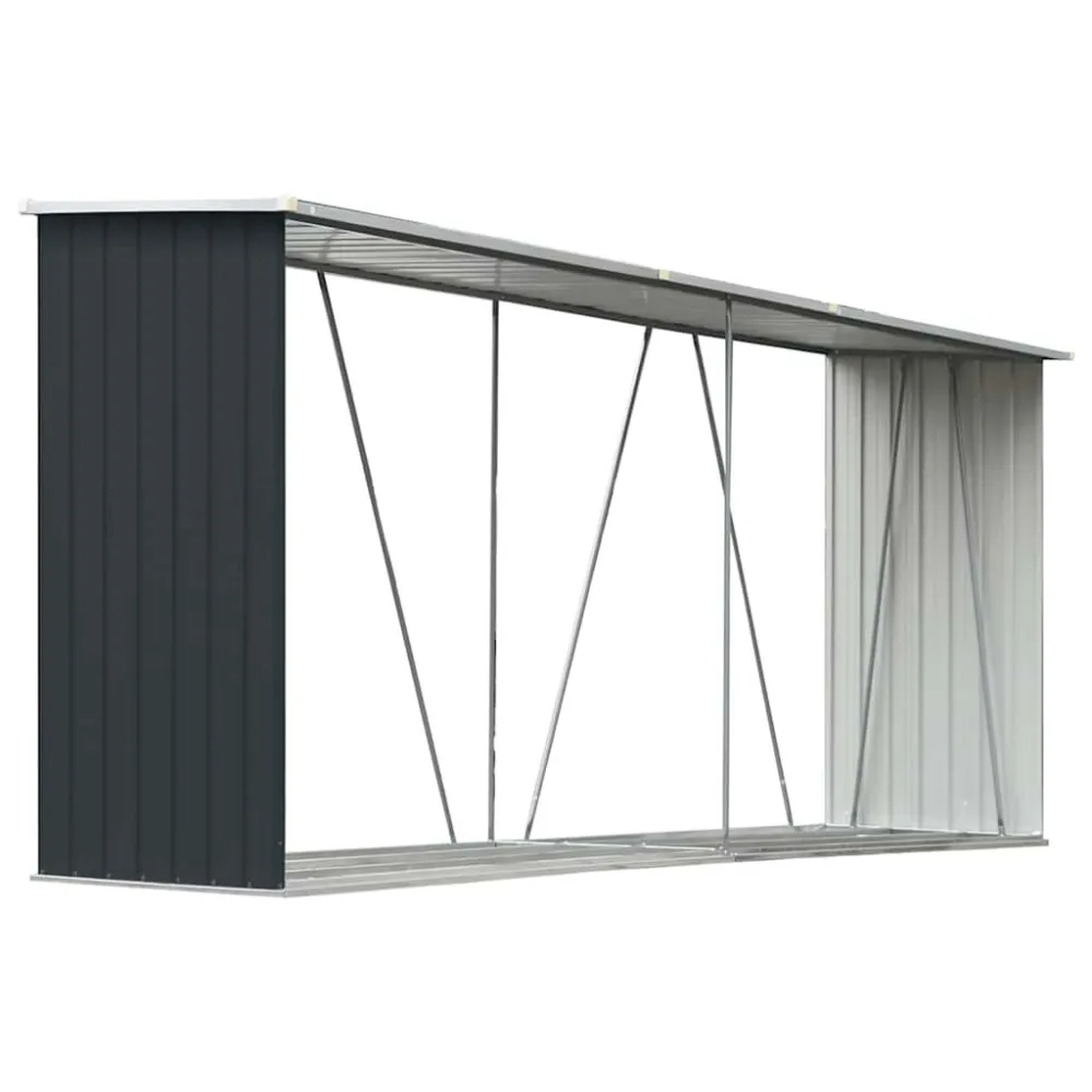 Certificato CE Capannone da Giardino Acciaio Zincato 330x84x152cm Antracite