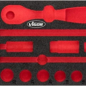 Certificato CE Inserti schiuma morbida bicomponente VIGOR dimensioni inserto/dimensione cassetto: S (188 x 393 x 35 mm) ut...