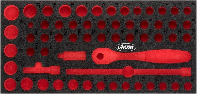 Connettore di Trasferimento Manuale Inserti schiuma morbida bicomponente VIGOR dimensioni inserto/dimensione cassetto: S (...