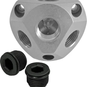 ELMAG scatola di derivazione da muro (inclusi 2 tappi) WAD 1 x IT 3/4' + 3 x IT 1/2' 11739 con Sistema d...