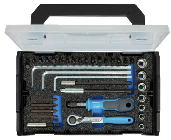 Kit Cavo di Prolunga per Generatore Set di inserti GEDORE 1/4" FLEX con cricchetto per inserti 38 pezzi 3437450
