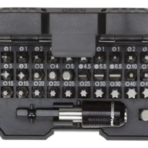 Kit Completo di Accessori GEDORE scatola portainserti rossa 1/4 SL+PH+PZ+TX+6 taglienti 32 pezzi 3301338