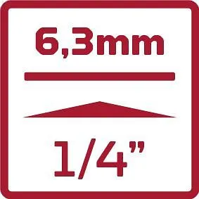 Kit Completo di Accessori GEDORE scatola portainserti rossa 1/4 SL+PH+PZ+TX+6 taglienti 32 pezzi 3301338