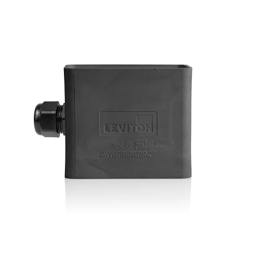 Leviton Single-Gang Mobile Outlet Box Black 3059-1E Kit Completo di Collegamento