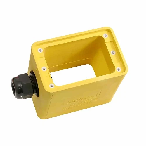 Leviton Single-Gang Portable Outlet Box Giallo oro 3059-1Y