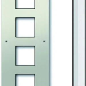 Set da incasso TCS composto da pannello frontale e scatola da incasso per collezione AMI per 4 moduli AMI ZAU2004-0030 con...