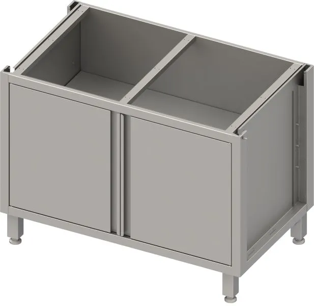 Stalgast scatola base acciaio inox versione 2.0 per gambe/telaio zoccolo con ante battenti 1000x640x660 mm BX10651 con Cus...