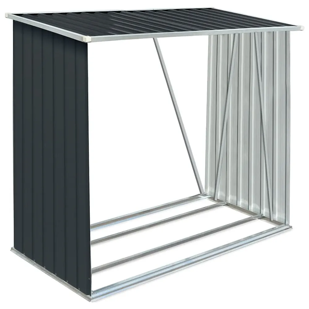 Supporto Antivibrazioni Gomma Capannone da Giardino Acciaio Zincato 163x83x154cm Antracite