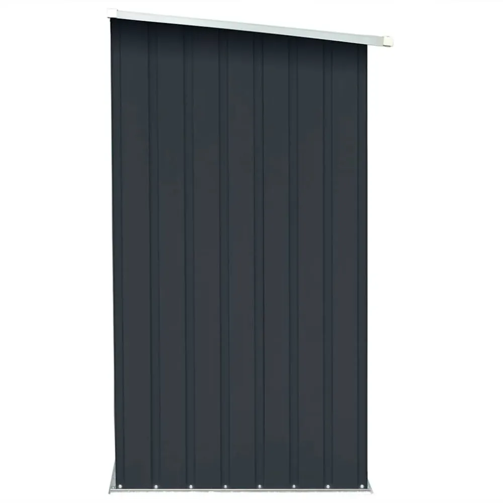 Supporto Antivibrazioni Gomma Capannone da Giardino Acciaio Zincato 163x83x154cm Antracite