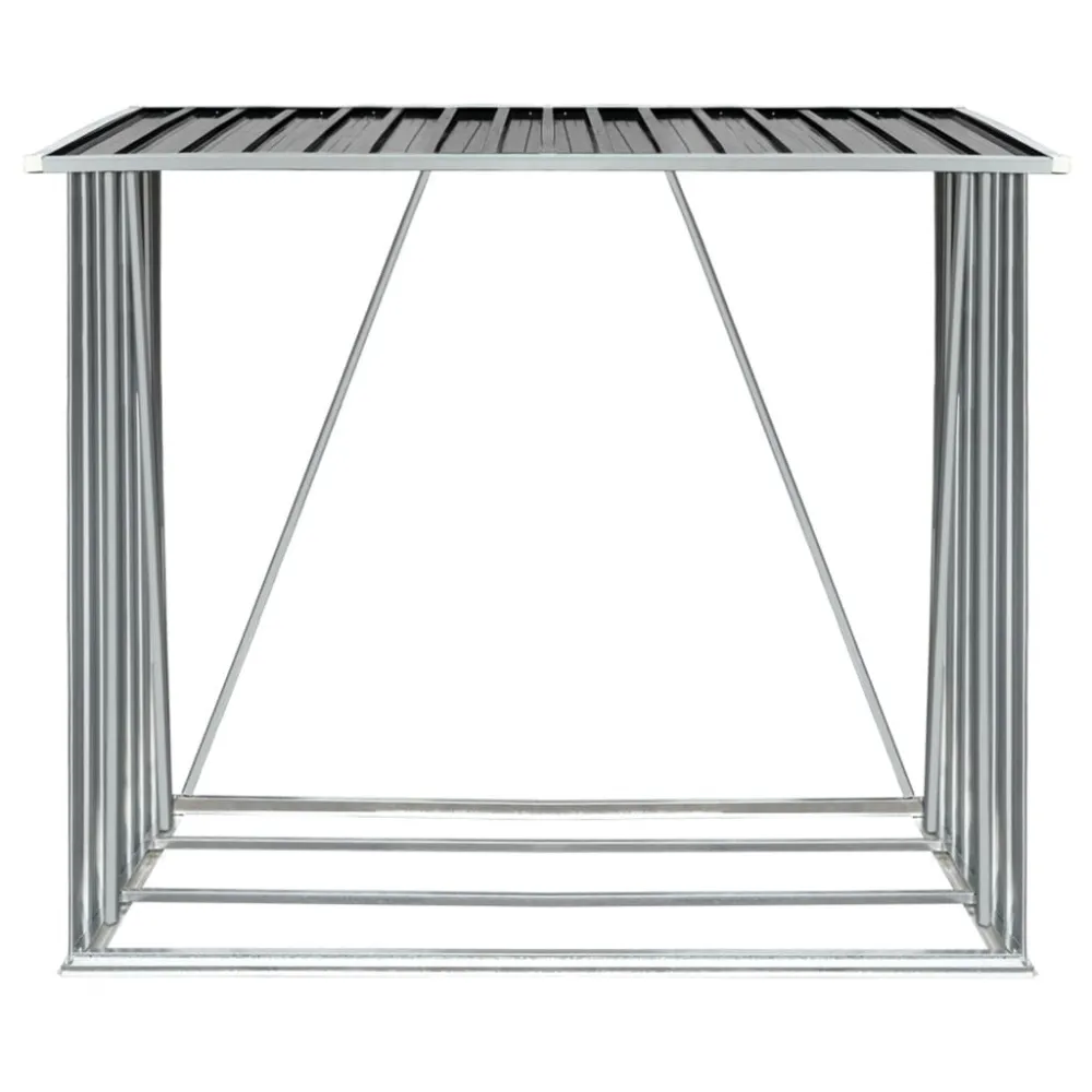 Supporto Antivibrazioni Gomma Capannone da Giardino Acciaio Zincato 163x83x154cm Antracite