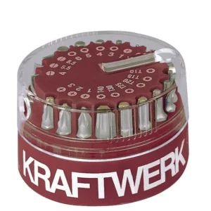 Telo di Protezione Impermeabile Scatola portapunte tonde universali Kraftwerk 1/4" MAGNUM 19 pezzi 2786